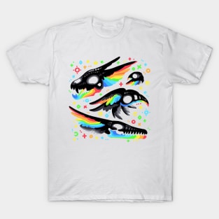 Winged Rainbow Skulls T-Shirt